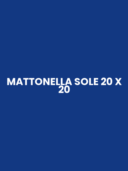 MATTONELLA SOLE 20 X 20