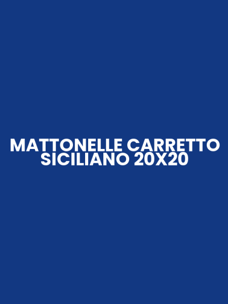 MATTONELLE CARRETTO SICILIANO 20X20