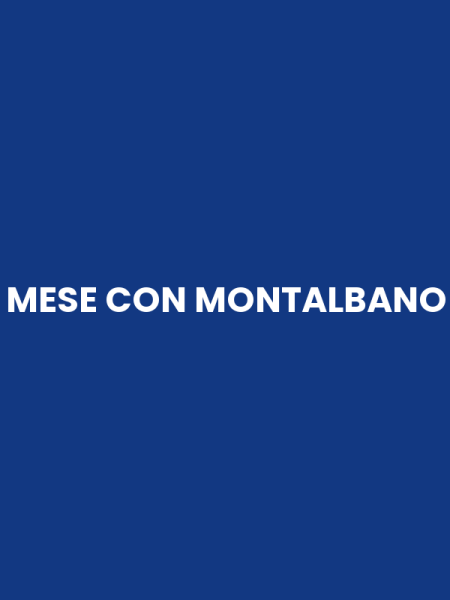 MESE CON MONTALBANO