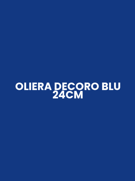 OLIERA DECORO BLU 24CM