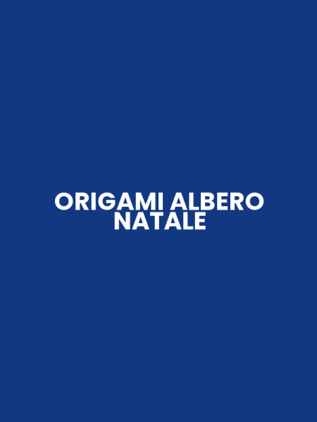 ORIGAMI ALBERO NATALE
