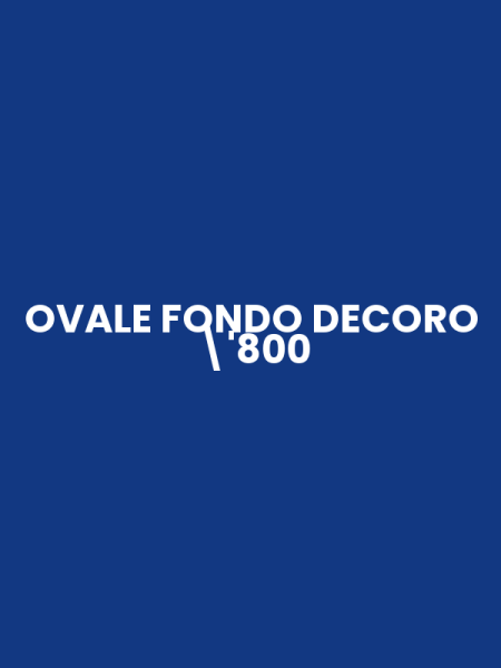 OVALE FONDO DECORO '800