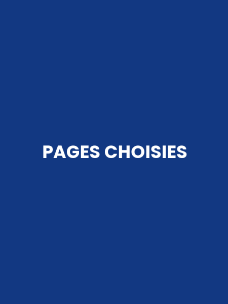 PAGES CHOISIES