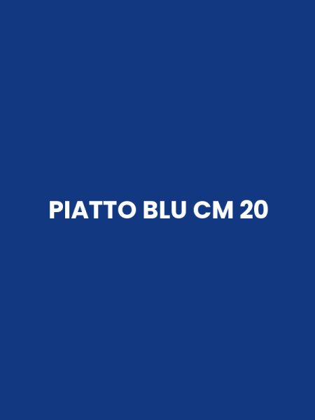 PIATTO BLU CM 20