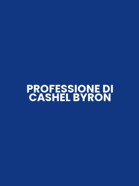 PROFESSIONE DI CASHEL BYRON