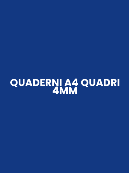 QUADERNI A4 QUADRI 4MM