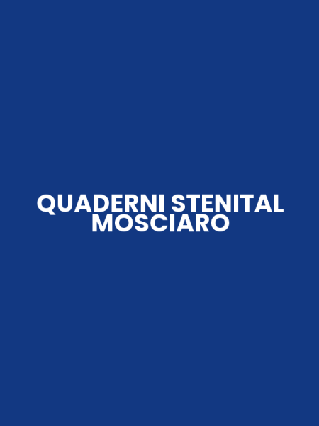 QUADERNI STENITAL MOSCIARO
