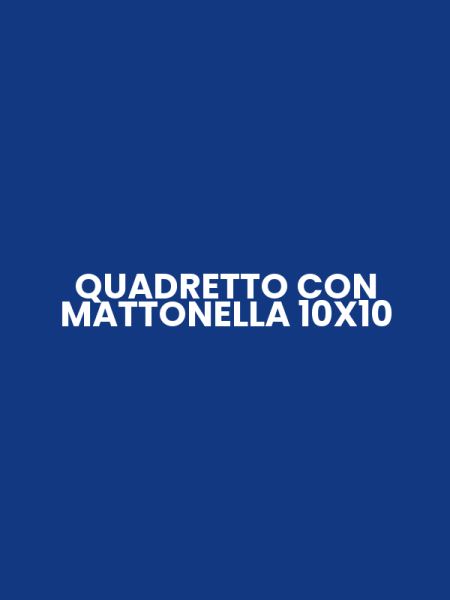 QUADRETTO CON MATTONELLA 10X10