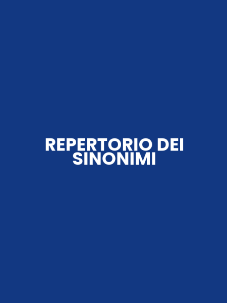 REPERTORIO DEI SINONIMI