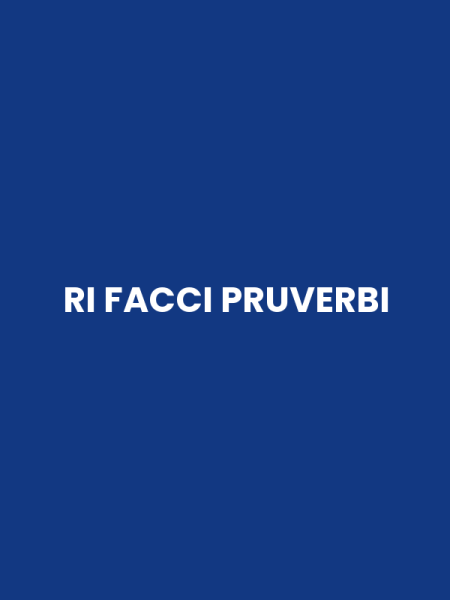 RI FACCI PRUVERBI