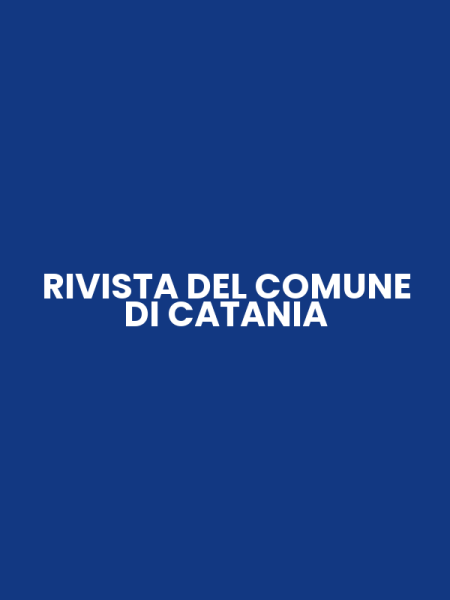 RIVISTA DEL COMUNE DI CATANIA