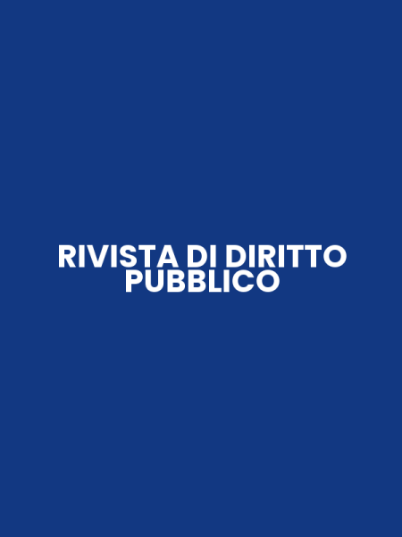 RIVISTA DI DIRITTO PUBBLICO