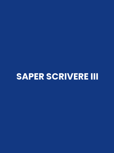 SAPER SCRIVERE III