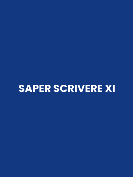 SAPER SCRIVERE XI