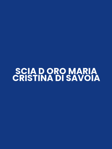 SCIA D ORO MARIA CRISTINA DI SAVOIA