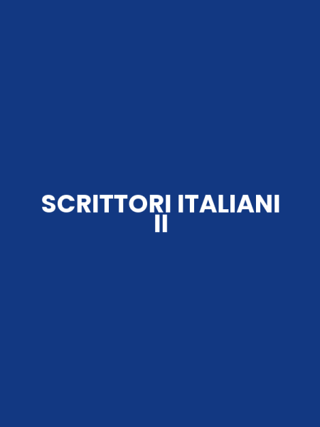 SCRITTORI ITALIANI II