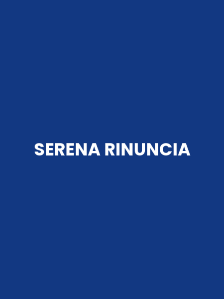 SERENA RINUNCIA