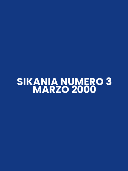 SIKANIA NUMERO 3 MARZO 2000