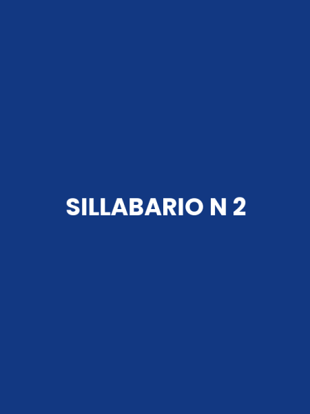 SILLABARIO N 2