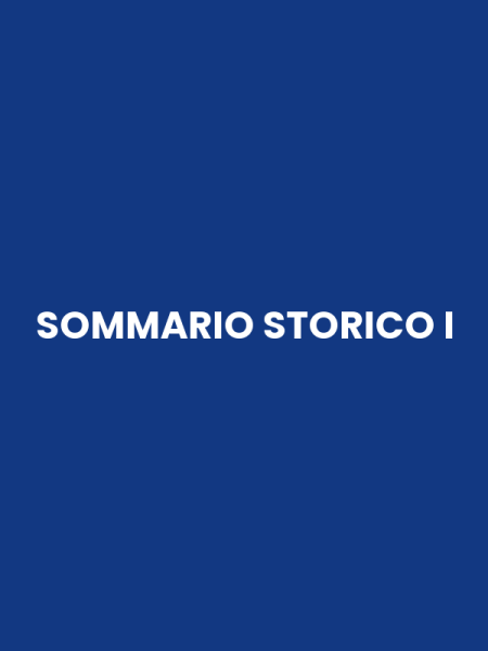 SOMMARIO STORICO I