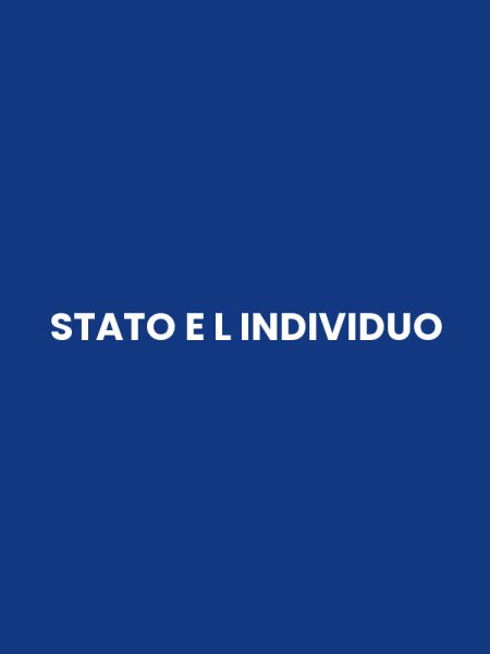 STATO E L INDIVIDUO