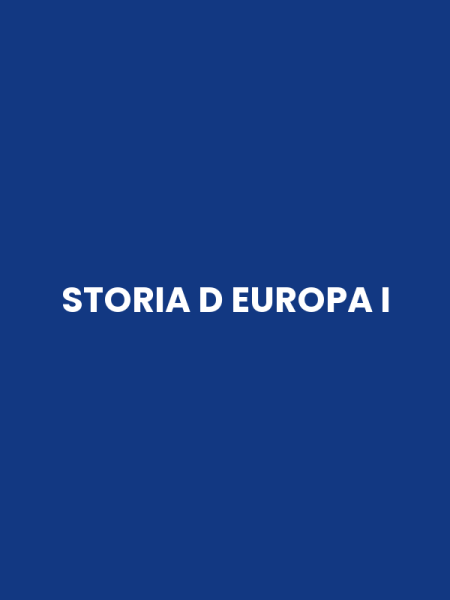 STORIA D EUROPA I