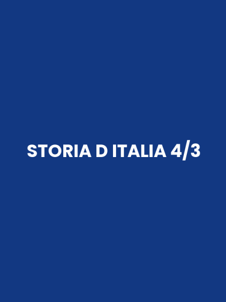 STORIA D ITALIA 4/3