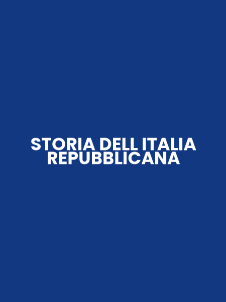 STORIA DELL ITALIA REPUBBLICANA