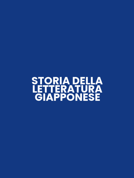 STORIA DELLA LETTERATURA GIAPPONESE