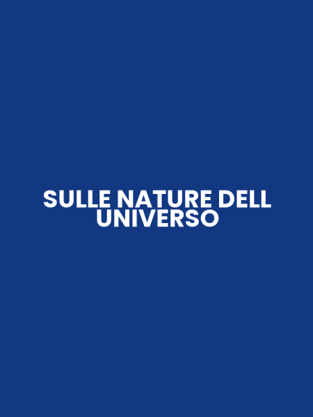 SULLE NATURE DELL UNIVERSO