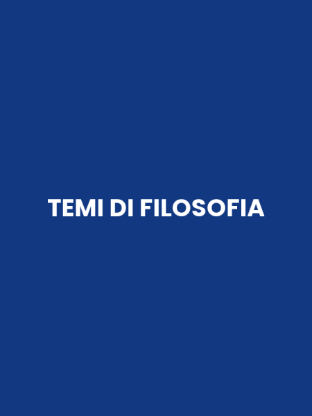 TEMI DI FILOSOFIA