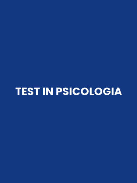 TEST IN PSICOLOGIA