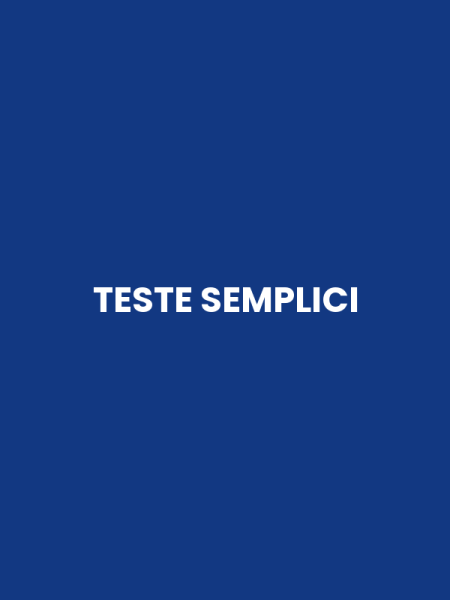TESTE SEMPLICI