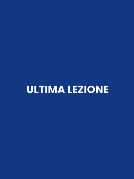 ULTIMA LEZIONE