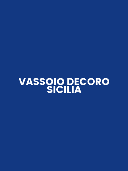 VASSOIO DECORO SICILIA