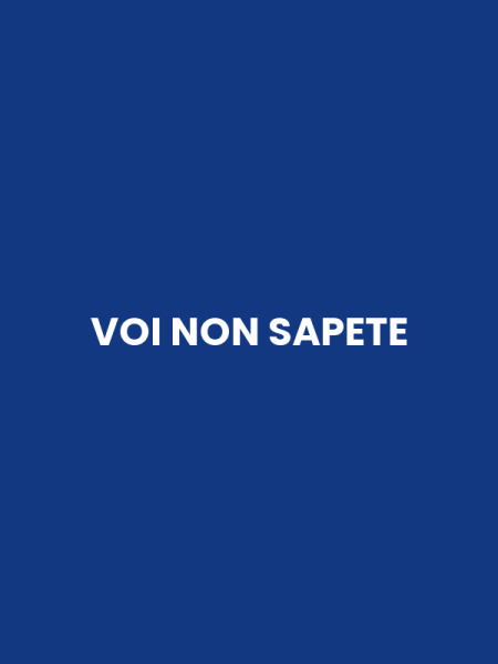 VOI NON SAPETE